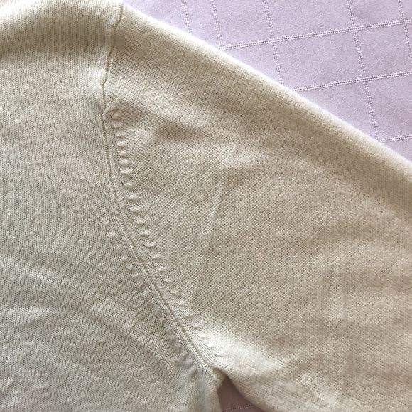 Alia Vintage pale green sweater pearl detail beads crew neck long sleeve Medium - Picture 6 of 15